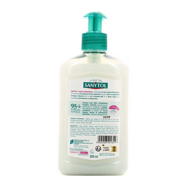 3045206501651 - Sanytol - Gel lavant Antibactérien Nourrissant 