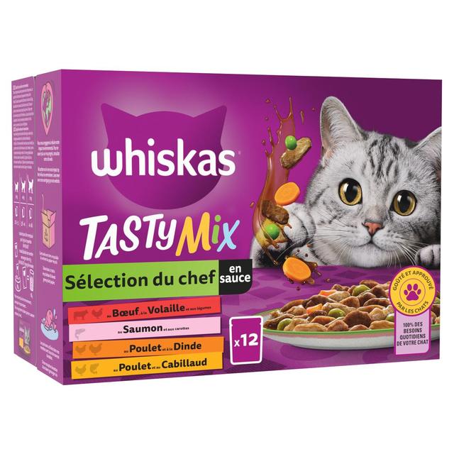 4770608262051 - Whiskas - Sachet en Sauce Tasty Mix Sélection du chef pour Chat Adulte