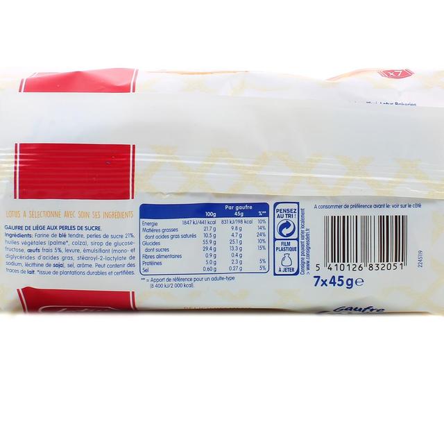 5410126832051 - Lotus - Gaufres de Liège perles de sucre