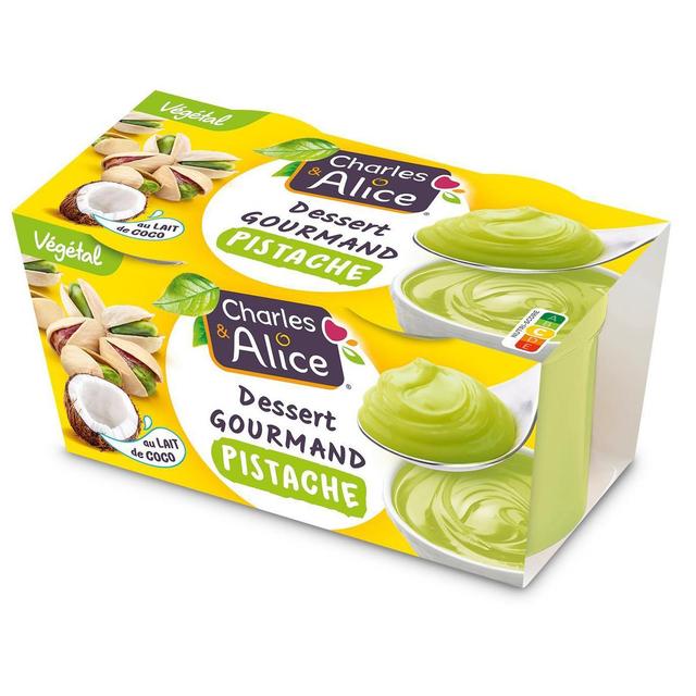 3297760084051 - Charles et Alice - Dessert végétal lait de coco pistache