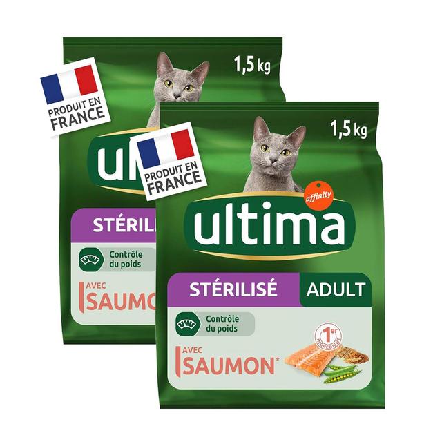 2050000394751 - Affinity - Ultima - Croquettes Saumon Contrôle du Poids pour chat adulte stérilisé