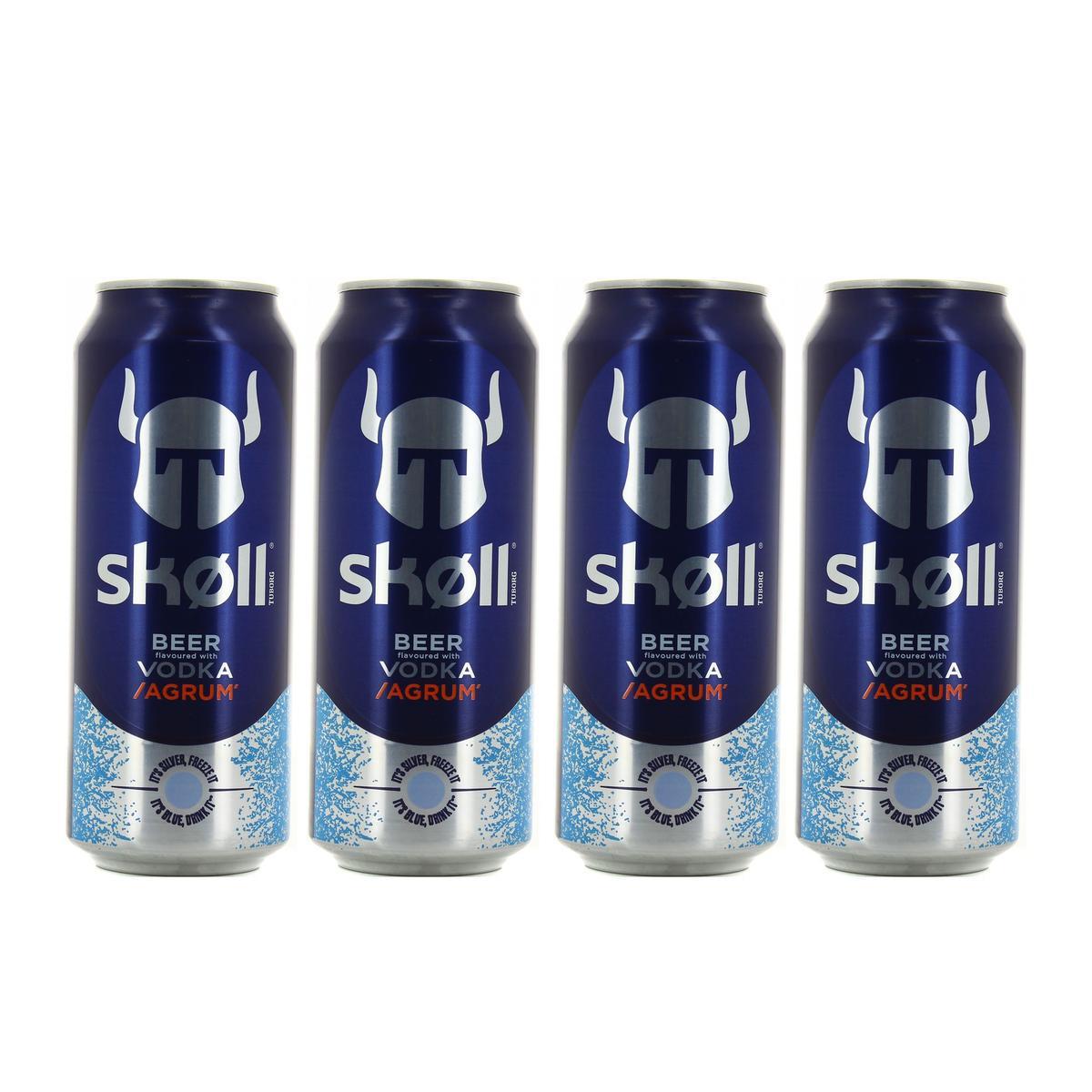 2050000275951 - Tuborg Skoll - Bière aromatisée à la vodka et aux agrumes