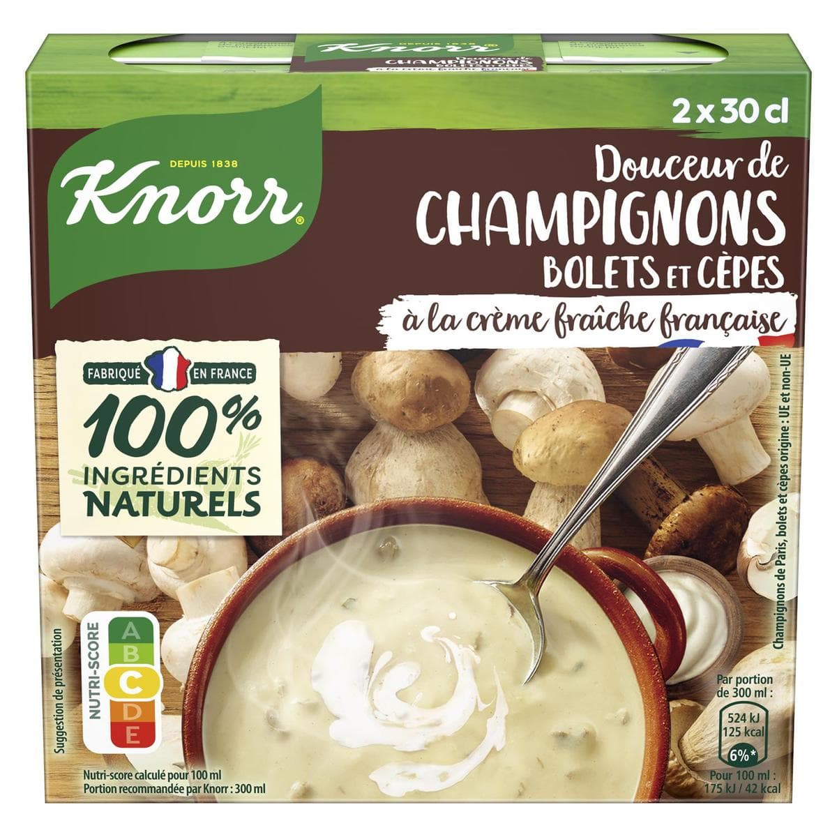 Knorr Soupe Douceur de Champignons- Bolets et Cèpes à la crème fraîche