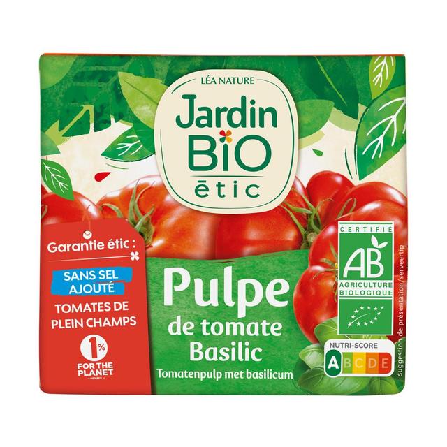 3760020508951 - Jardin Bio Etic - Pulpe de tomates Basilic Bio Sans Sel Ajouté