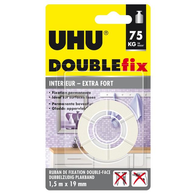 4026700369151 - Uhu - Rouleau Adhésif double fix 75 kg