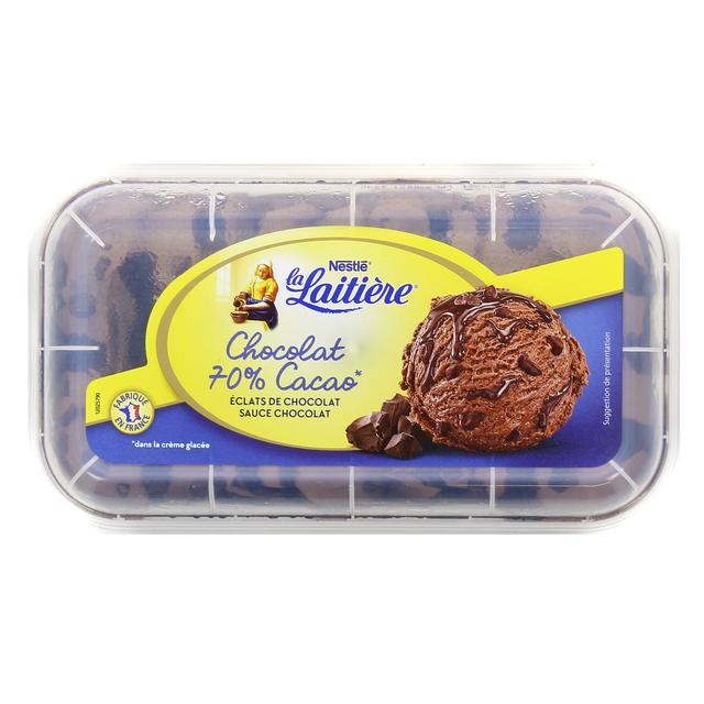 3274664109851 - La laitière - Crème glacée Chocolat, Eclats de chocolat et sauce chocolat 750ml
