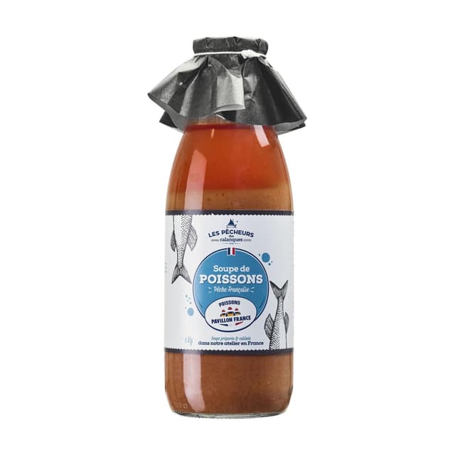 3183811010752 - Les Pêcheurs des Calanques - Soupe de Poissons Pavillon de France en bouteille