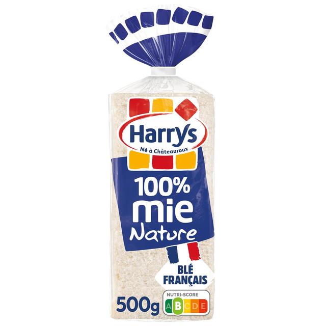 3228857000852 - Harrys - Pain de Mie Nature 100% Mie Sans Croûte, Sans Additifs