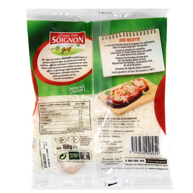 3523230040952 - Soignon - Râpé de Chèvre