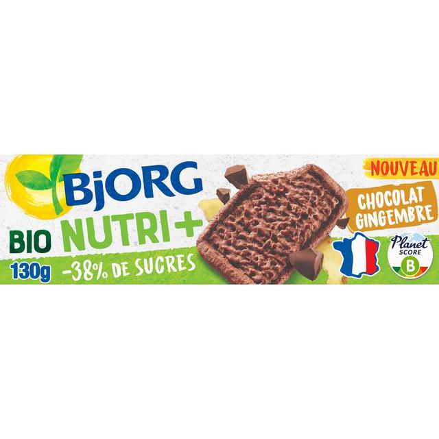 3229820803852 - Bjorg - Biscuits Chocolat Gingembre Nutri+ Bio