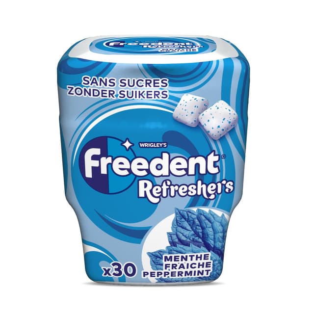 4009900536752 - Freedent - Chewing gum menthe fraiche sans sucres