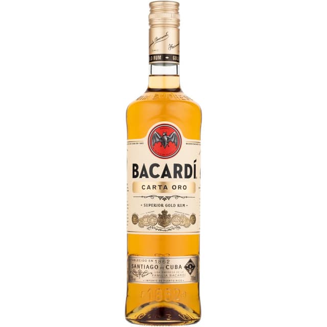 3011932009952 - Bacardi - Rhum ambré carta oro 37,5°