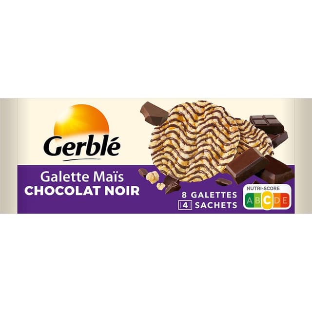 3175681270053 - Gerblé - 8 Galettes maïs et chocolat noir
