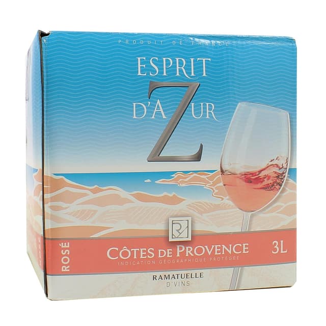 3770000000153 - Côtes de Provence rosé AOP - Esprit d'aZur 12.5°