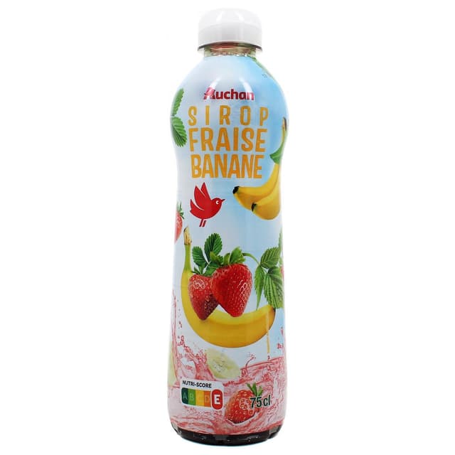 3596710560653 - Auchan - Sirop fraise banane