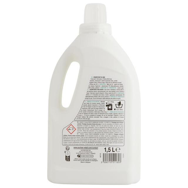 3596710553693 - Auchan - Désinfectant du linge sans javel anti-odeurs