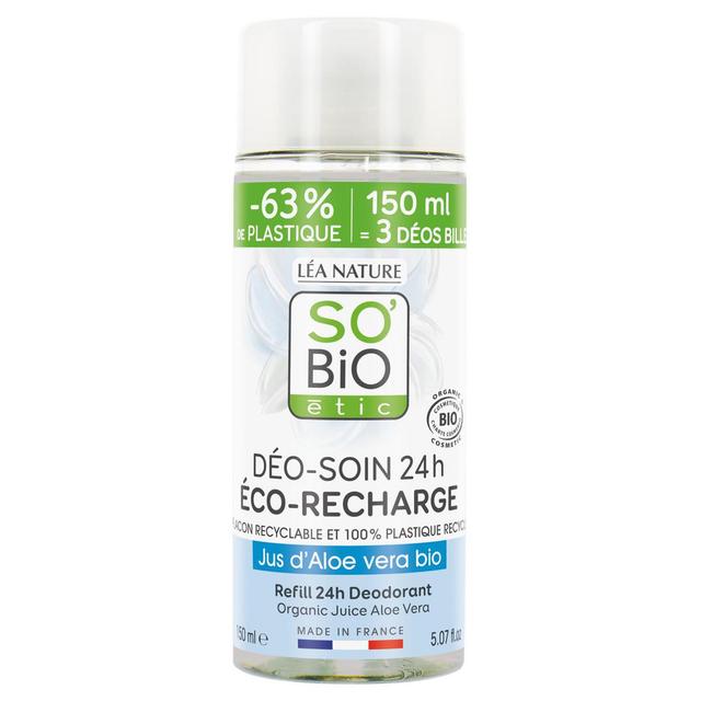3517360023053 - SO'BIO ETIC - Déodorant Recharge Soin 24h Tolérance + au Jus d'Aloe Vera Bio