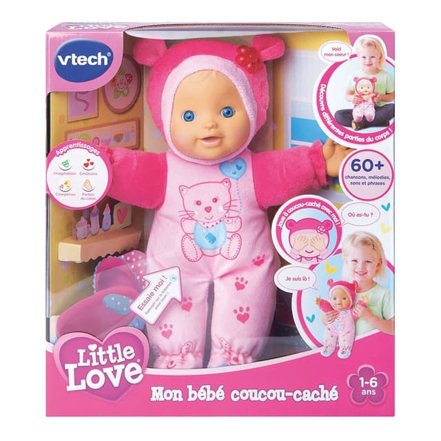 3417761694053 - Vtech - Mon bébé coucou-cache rose- Little Love