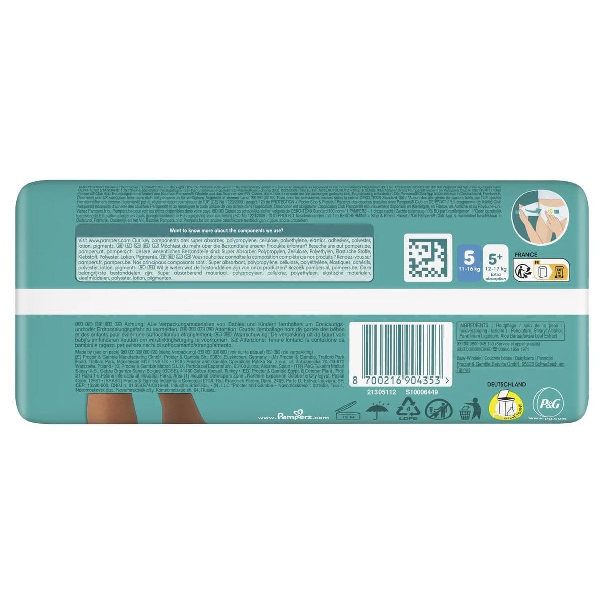Pampers Baby Dry Junior Talla 5 (11-25 Kg) Desde 39,00 € | Compara Precios En