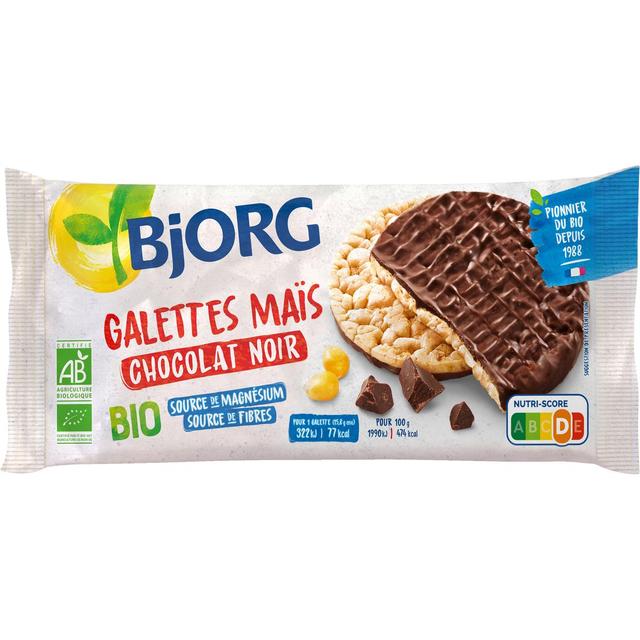 3229820784953 - Bjorg - Galettes de maïs chocolat noir bio