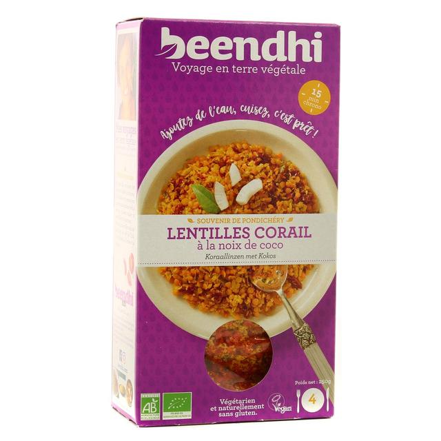 3770004096053 - Beendhi - Lentilles corail bio à la noix de coco