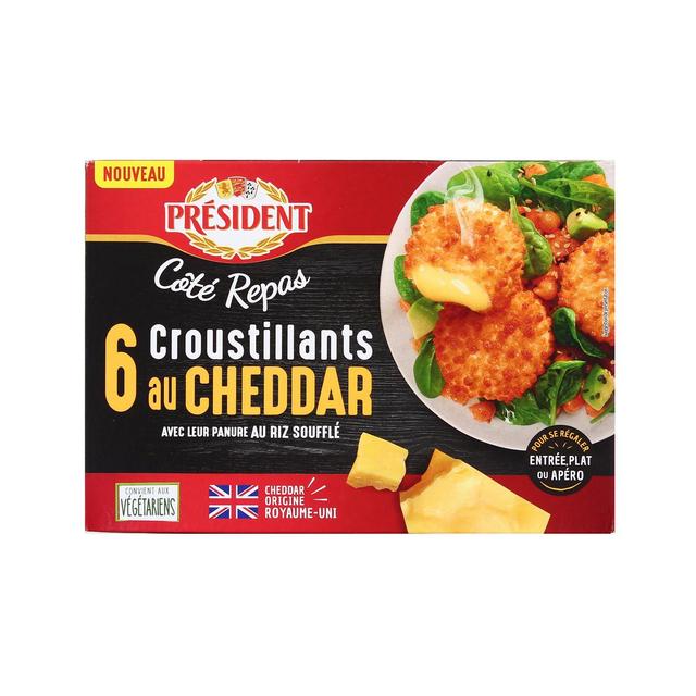 3228022220054 - Président - Croustillants au cheddar côté repas 