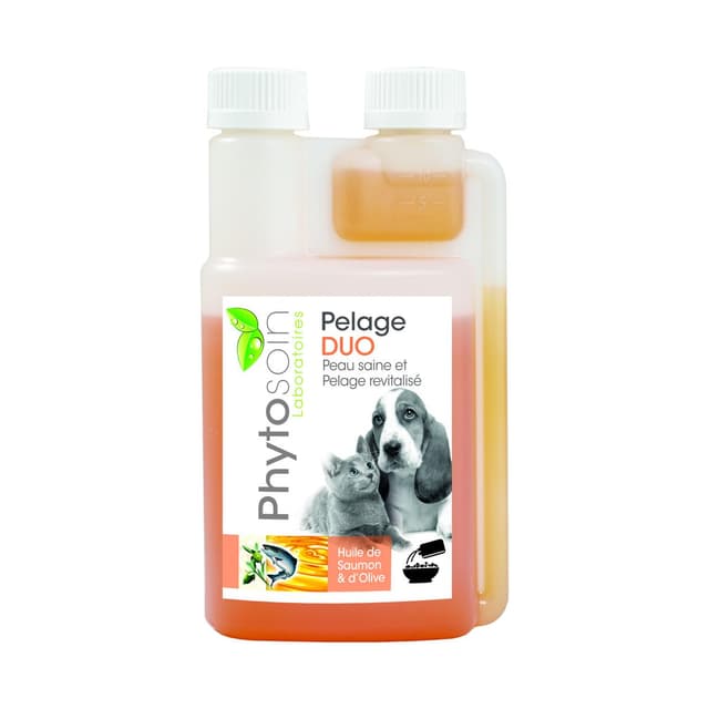 3332590960554 - Phytosoin - Duo d'huiles pour Pelage chien et chat 