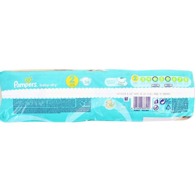 4015400833154 - Pampers Babydry - Couches T2 - 4/8kg - Format Géant 