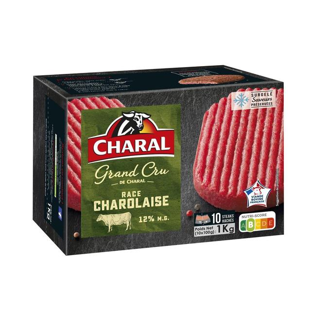 3181231003354 - Charal - Steaks hachés de Charolais 15%mg