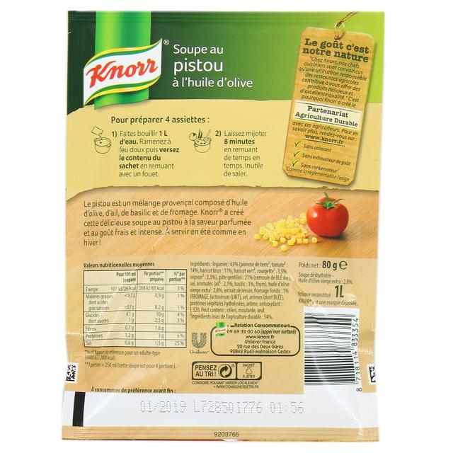 8718114833354 - Knorr - Soupe au Pistou à l'huile d'olive déshydratée