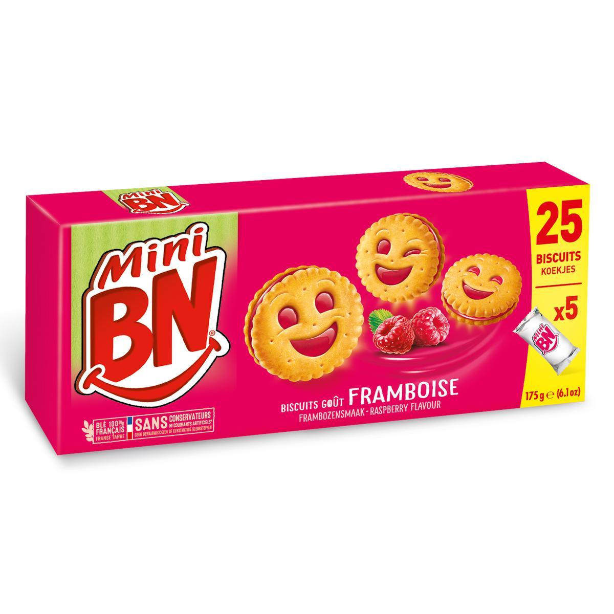 3061990143754 - BN - Biscuits mini framboise x5