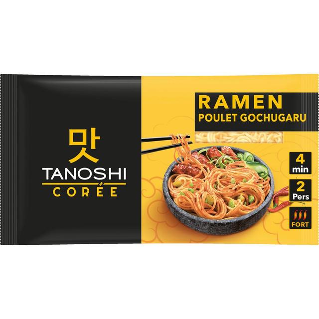 3229820804354 - Tanoshi - Corée - Nouilles Coréennes Ramen Saveur Poulet Gochugaru en sachet
