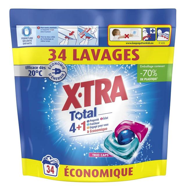 3178041364454 - X Tra - Lessive capsules Total 4+1