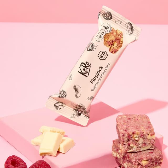 4255582815054 - Koro - Barre d'avoine framboise chocolat blanc bio 