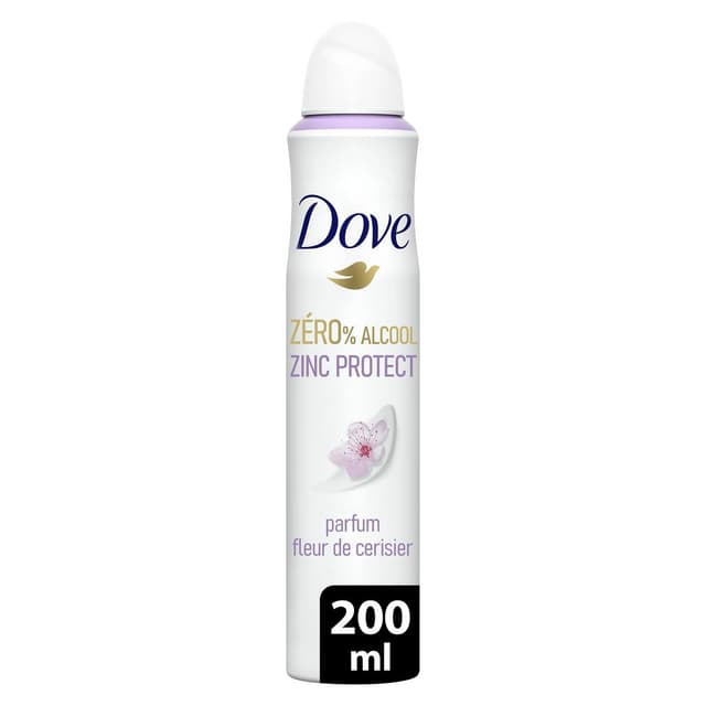 8720181455254 - Dove - Déodorant spray compressé Zinc Protect Fleur de cerisier 0% Alcool