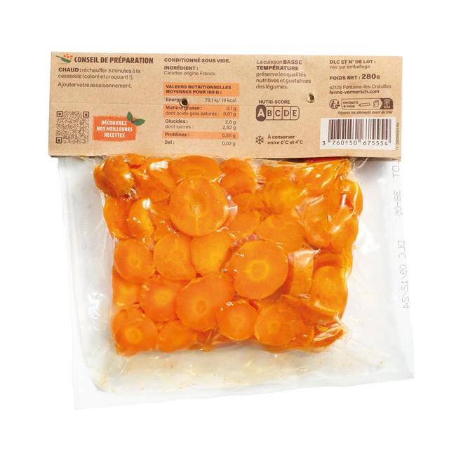 3760150675554 - Ferme Vermersch - Carottes en Rondelles Cuites