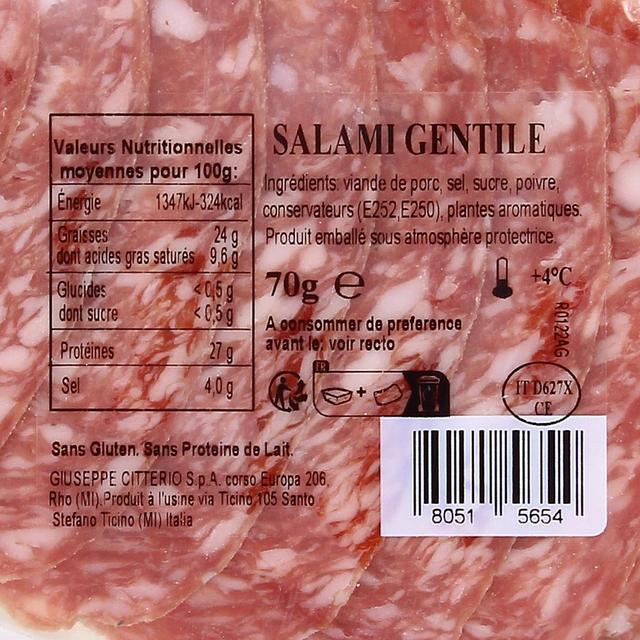 0000080515654 - Citterio - Salami Gentile Taglio Fresco