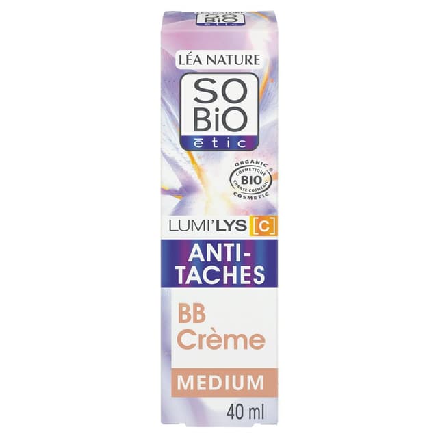 3517360026054 - SO'BIO ETIC - BB Crème Anti-taches Medium Unifiant Teinté Lumi'lys C