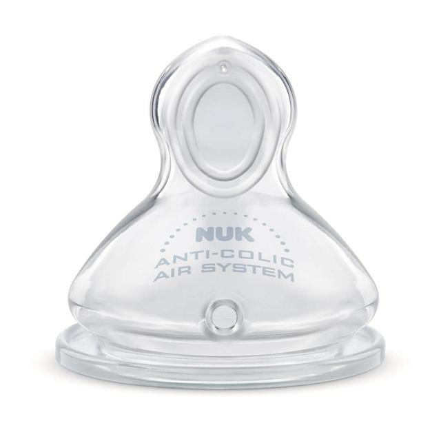 3159921206354 - Nuk - Tétines silicone base large Taille 0-6 mois perçage M