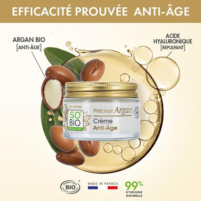 3517360008654 - SO'BIO ETIC - Crème Anti-Âge jour, Précieux Argan