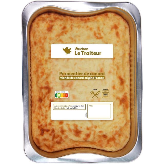 3505625009454 - Auchan Le Traiteur - Parmentier de Canard