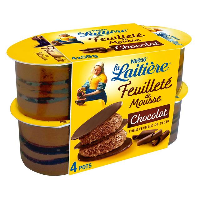3023290050255 - La laitière - Feuilleté de mousse chocolat