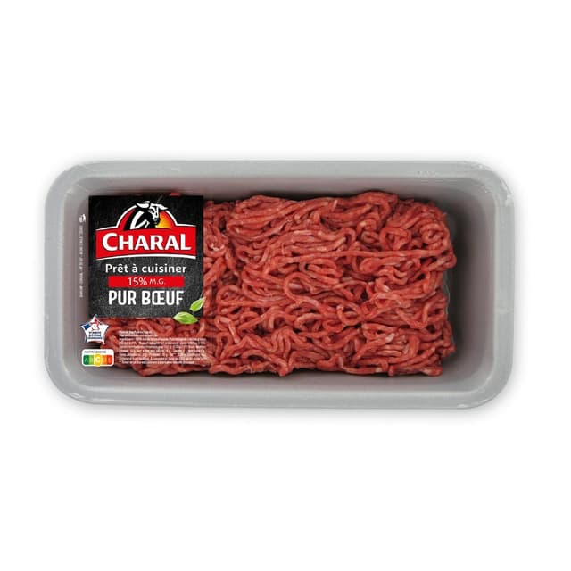 3181232120555 - Charal - Haché vrac pur boeuf 15% mg