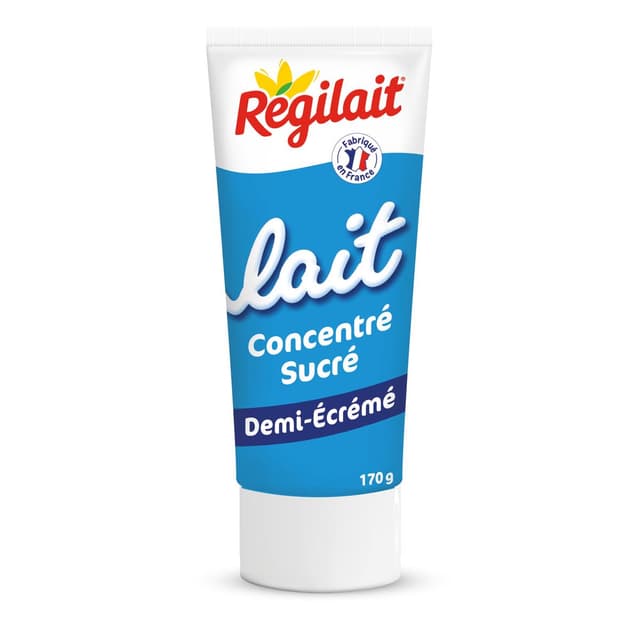 3043936010955 - Régilait - Lait concentré sucré demi écrémé en tube