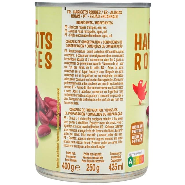 3254560020955 - Auchan - Haricots Rouges