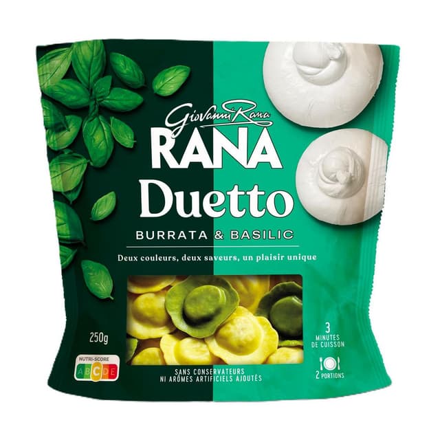 8001665731355 - Giovanni Rana - Duo Ravioli Buratta & Basilic