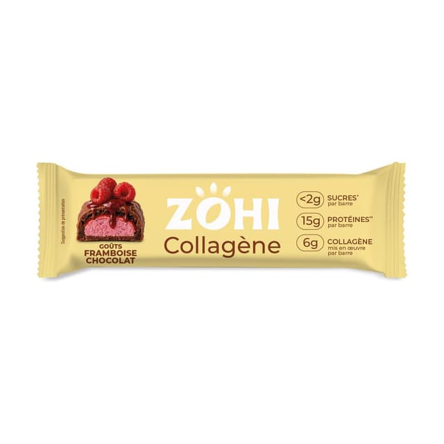 3663458001455 - Zohi - Barre collagène Framboise Chocolat