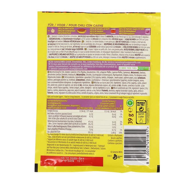 8410076491855 - Old el Paso - Mélange aux épices pour Chili doux