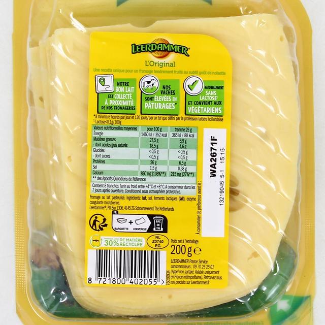 8721800402055 - Leerdammer - Leerdammer Tranches 200g