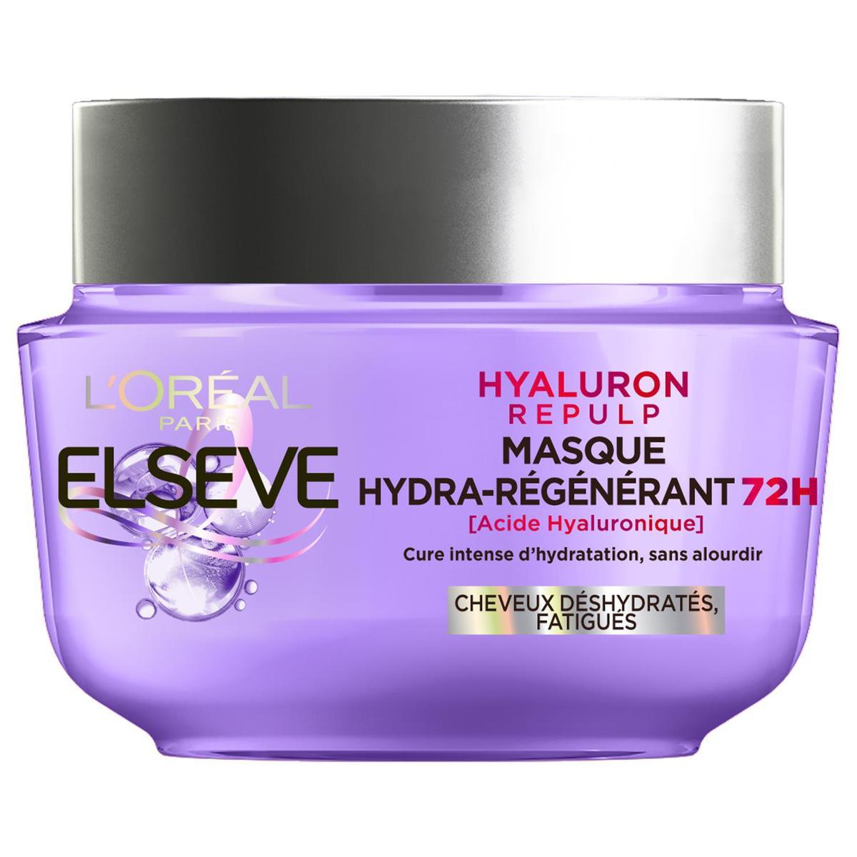 3600524042455 - Elsève - Masque Cheveux Hydra-Régénérant Cheveux Déshydratés Hyaluron Repulp 